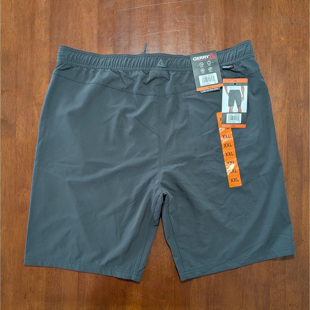 Gerry Men's Pull On Trail Shorts Gray Size XXL Pockets Golf Hiking Athleisure